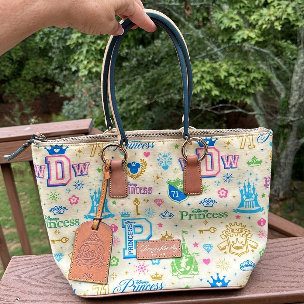 Dooney & Bourke Disney 2013 Princess half Marathon Purse Bag Tote Run Disney